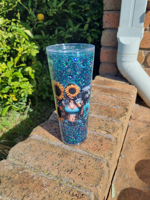 24oz Snowglobe Acrylic Cold Cup's