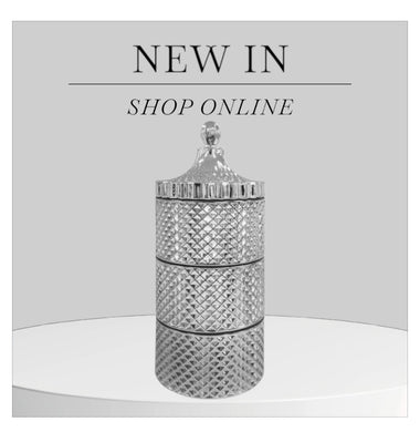 Metallic Silver Stacker Candles